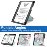 Amazon Kindle Scribe 11. generasjon (2022) Origami Leather Flip Cover m. Penneholder - Unicorn