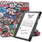 Amazon Kindle Scribe 11. generasjon (2022) Origami Leather Flip Cover m. Penneholder - Graffiti