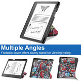 Amazon Kindle Scribe 11. generasjon (2022) Origami Leather Flip Cover m. Penneholder - Graffiti