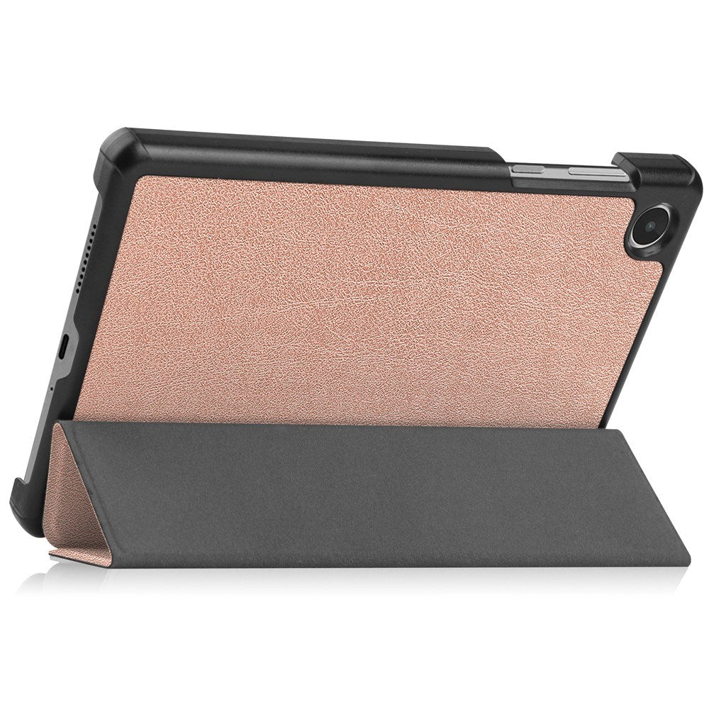 Lenovo Tab M8 (4. Gen.) - EIDERWOOD Tri-Fold Kunstlæder Flip Cover - Rose Gold