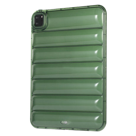 iPad Pro 11" (2022 / 2021 / 2020 / 2018) Fleksibelt plastdeksel - Riller - Gjennomsiktig / Grønn