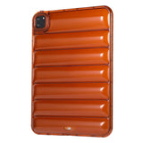 iPad Pro 11" (2022 / 2021 / 2020 / 2018) Fleksibelt plastdeksel - Riller - Gjennomsiktig / Brun