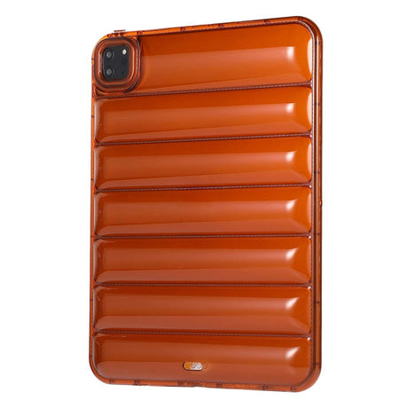 iPad Pro 11" (2022 / 2021 / 2020 / 2018) Fleksibelt plastdeksel - Riller - Gjennomsiktig / Brun