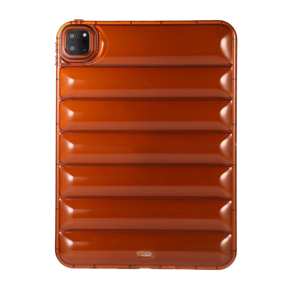 iPad Pro 11" (2022 / 2021 / 2020 / 2018) Fleksibelt plastdeksel - Riller - Gjennomsiktig / Brun