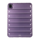 iPad Pro 11" (2022 / 2021 / 2020 / 2018) Fleksibelt plastdeksel - riller - gjennomsiktig / lilla