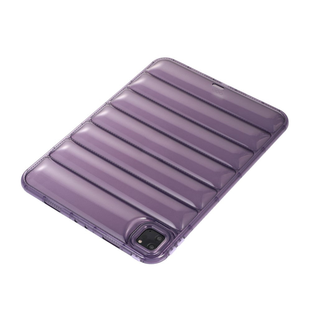 iPad Pro 11" (2022 / 2021 / 2020 / 2018) Fleksibelt plastdeksel - riller - gjennomsiktig / lilla