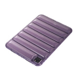 iPad Pro 11" (2022 / 2021 / 2020 / 2018) Fleksibelt plastdeksel - riller - gjennomsiktig / lilla