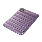 iPad Pro 11" (2022 / 2021 / 2020 / 2018) Fleksibelt plastdeksel - riller - gjennomsiktig / lilla