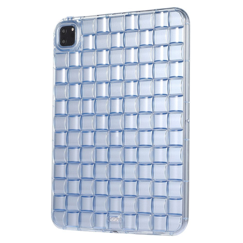 iPad Pro 11" (2022 / 2021 / 2020 / 2018) Fleksibelt plastdeksel - Flettedesign - Gjennomsiktig / Blå