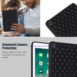 iPad 9.7 (2018-2017) / iPad Air 2 fleksibelt plastdeksel - Rhombe Design - Svart