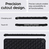 iPad 9.7 (2018-2017) / iPad Air 2 fleksibelt plastdeksel - Rhombe Design - Svart