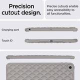 iPad 9.7 (2018-2017) / iPad Air 2 fleksibelt plastdeksel - Rhombe Design - Grå