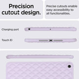 iPad 9.7 (2018-2017) / iPad Air 2 fleksibelt plastdeksel - Rhombe Design - Lilla