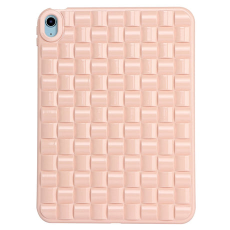 iPad Air (2022 / 2020) Fleksibelt bakdeksel i plast - flettedesign - rosa