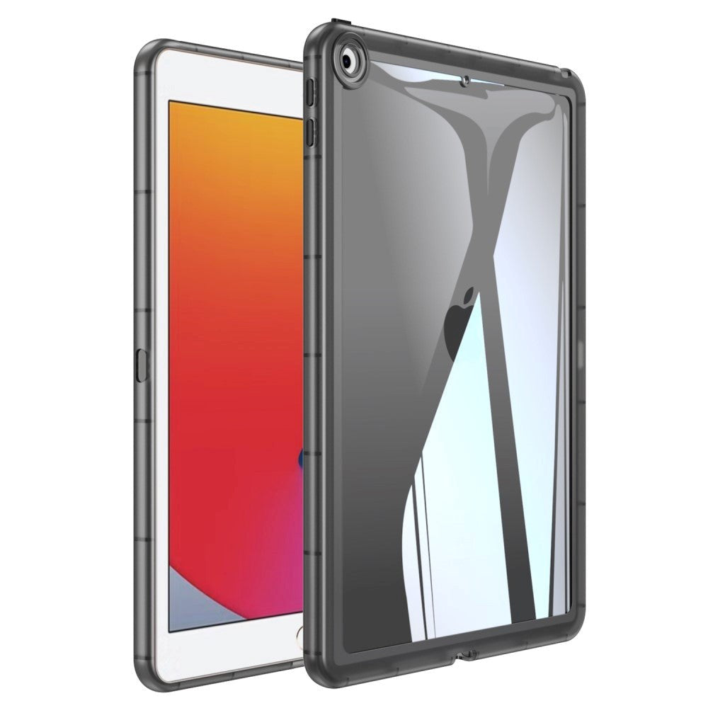 iPad (2018) / iPad (2017) Hybrid Bagside Cover - Grå / Gennemsigtig