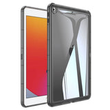 iPad (2018) / iPad (2017) Hybrid Bagside Cover - Grå / Gennemsigtig