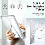 iPad (2018) / iPad (2017) Hybrid Bagside Cover - Grå / Gennemsigtig