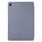 Samsung Galaxy Tab S6 Lite (2020-2024) Magnetisk Tri-Fold flip-deksel i skinn med. Blyantholder - Lilla