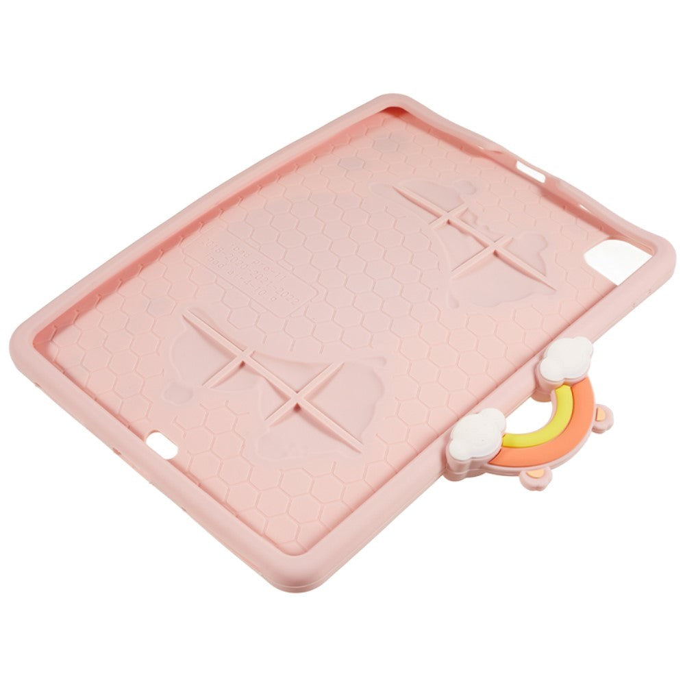 iPad Air (2022 / 2020) / Pro 11 (2022 / 2021 / 2020 / 2018) Fleksibelt silikonbakdeksel m. Stativ &amp; penneholder - bjørner