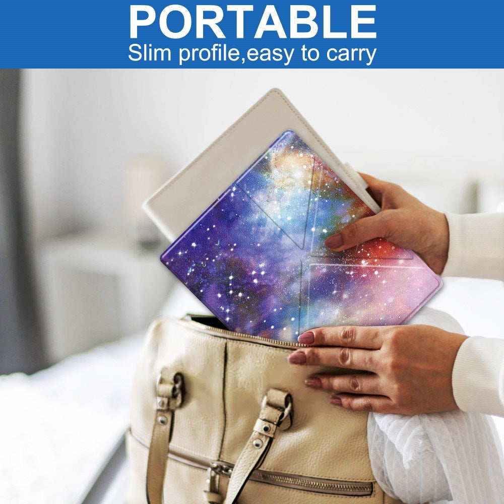 EIDERWOOD Kobo Elipsa 2E Origami Leather Flip Cover m. Penneholder - Galaxy