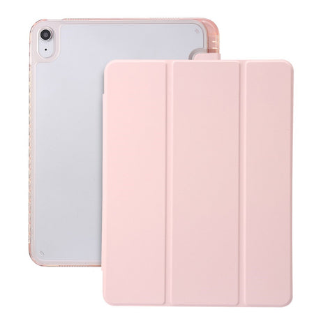 EIDERWOOD iPad 11" (2025) / iPad 10,9" (2024/2022) Tri-fold kunstskinn flipdeksel m. Apple blyantholder - rosa
