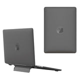 Macbook Air 13 (2018-2020) plastdeksel m. Ståfunksjon - Frosted Black