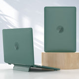 Macbook Air 13 (2018-2020) plastdeksel m. Ståfunksjon - Frosted Green