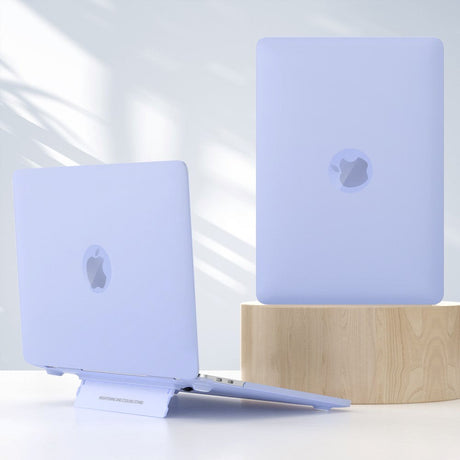 Macbook Pro 13 (2016-2022) Plastdeksel m. Ståfunksjon - Frosted Lilla