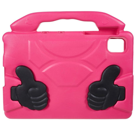 Samsung Galaxy Tab S9 / S8 / S7 / Xiaomi Pad 5 Barnetui - Tommelstøtte bakdeksel - Rosa