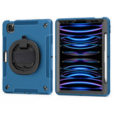 EIDERWOOD iPad Air 10,9-11" (2025-2020) / Pro 11" (2022-2018) Craftsman Cover m. Beskyttelsesfilm og håndholder - blå