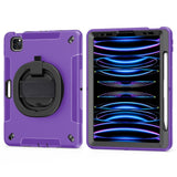 EIDERWOOD iPad Air 10.9-11" (2025-2020) / Pro 11" (2022-2018) Håndværker Cover m. Beskyttelsesfilm & Håndholder - Lilla