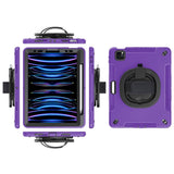 EIDERWOOD iPad Air 10.9-11" (2025-2020) / Pro 11" (2022-2018) Håndværker Cover m. Beskyttelsesfilm & Håndholder - Lilla