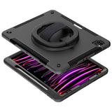 EIDERWOOD iPad Air 13" (2025 / 2024) / Pro 12.9" (2022 / 2021 / 2020 / 2018) Craftsman Cover m. Beskyttende film og skulderstropp - svart