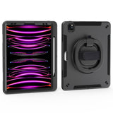 EIDERWOOD iPad Air 13" (2025 / 2024) / Pro 12.9" (2022 / 2021 / 2020 / 2018) Craftsman Cover m. Beskyttende film og skulderstropp - svart