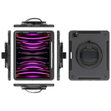 EIDERWOOD iPad Air 13" (2025 / 2024) / Pro 12.9" (2022 / 2021 / 2020 / 2018) Craftsman Cover m. Beskyttende film og skulderstropp - svart