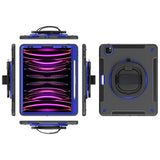 EIDERWOOD iPad Air 13" (2025 / 2024) / Pro 12.9" (2022 / 2021 / 2020 / 2018) Håndværker Cover m.  Apple Pencil Holder & Skulderstrop - Sort / Koboltblå