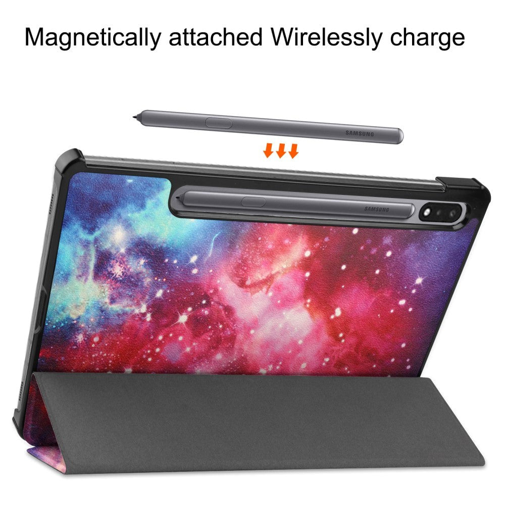 Samsung Galaxy Tab S9 Flip-deksel i kunstskinn - Galaxy