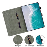 Samsung Galaxy Tab S9 skinndeksel m. Stativ og kortholder - svart