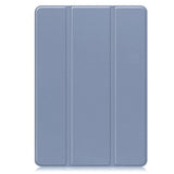 Samsung Galaxy Tab S9+ (Plus) Magnetisk Tri-Fold Leather Flip Cover m. Blyantholder - Blå