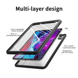 iPad Pro 11" (2022 / 2021 / 2020 / 2018) Vanntett deksel med skjermbeskytter - Gjennomsiktig / Svart