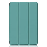 Samsung Galaxy Tab A9+ (pluss) Tri-Fold Leather Flip Cover m. Ståfunksjon - Turkis