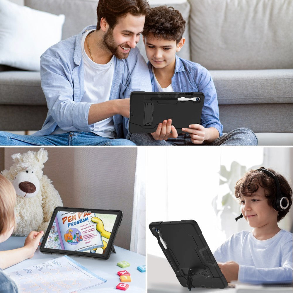 Samsung Galaxy Tab S9 / S9 FE Craftsman Cover m. Penneholder og stativ - svart