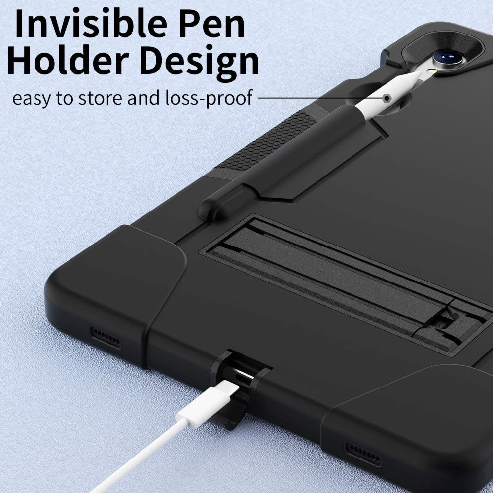 Samsung Galaxy Tab S9 / S9 FE Craftsman Cover m. Penneholder og stativ - svart