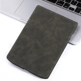 PocketBook InkPad 4 Leather Flip Cover m. Sleep Function - Svart