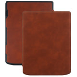 PocketBook InkPad 4 Leather Flip Cover m. Sleep Function - Svart