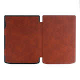 PocketBook InkPad 4 Leather Flip Cover m. Sleep Function - Svart