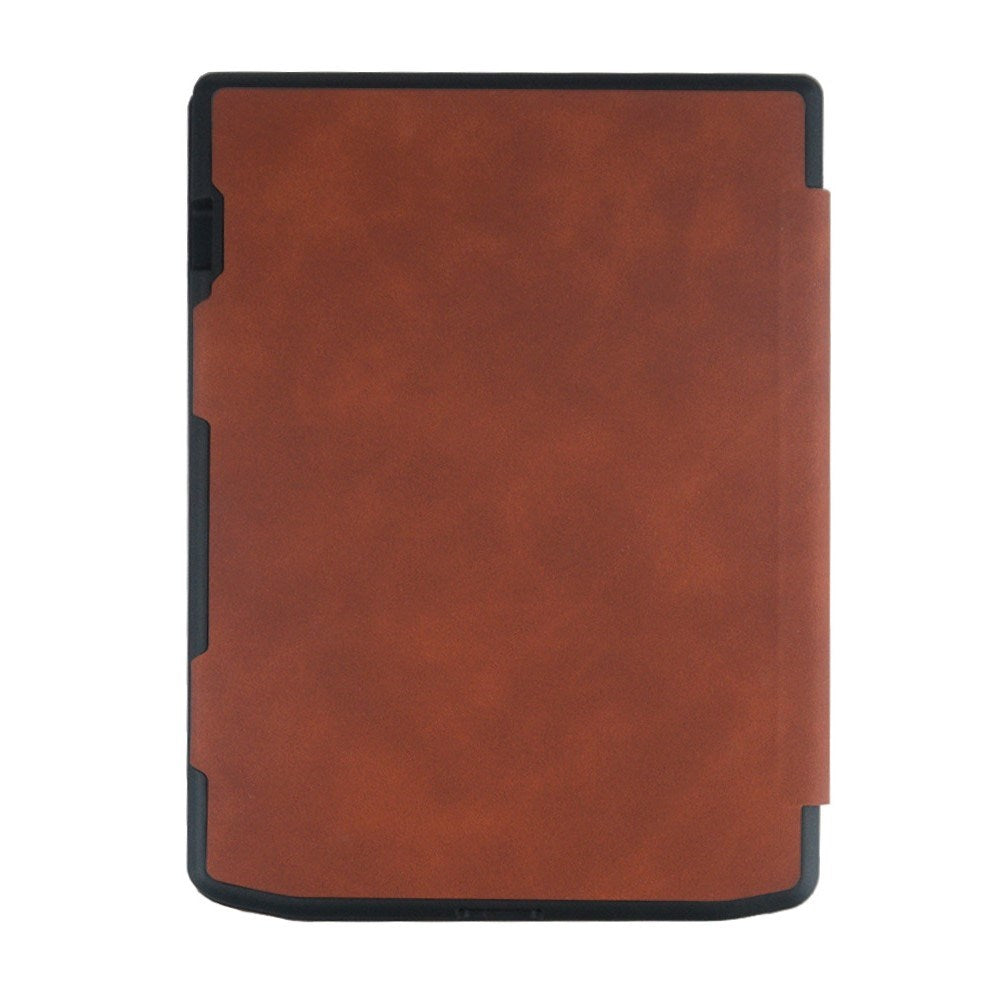 PocketBook InkPad 4 Leather Flip Cover m. Sleep Function - Svart
