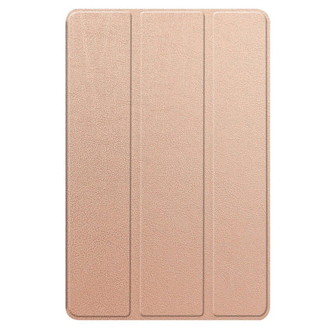 Lenovo Tab P12 Magnetic Tri-Fold Leather Flip Cover m. Blyantholder - Rose gull