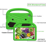 Samsung Galaxy Tab A9 Kids Bakdeksel m. Stativ - Grønn