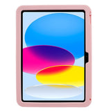 iPad 11" (2025) / iPad 10.9" (2024/2022) Barnedeksel - Butterfly Kickstand Silikondeksel m. Skulderstropp - Rosa